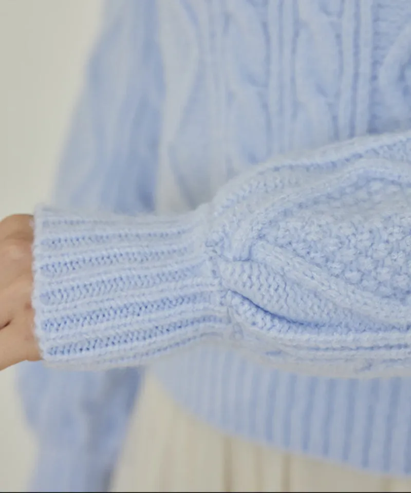 J.Jane Balloon Sleeves Sweater - Blue