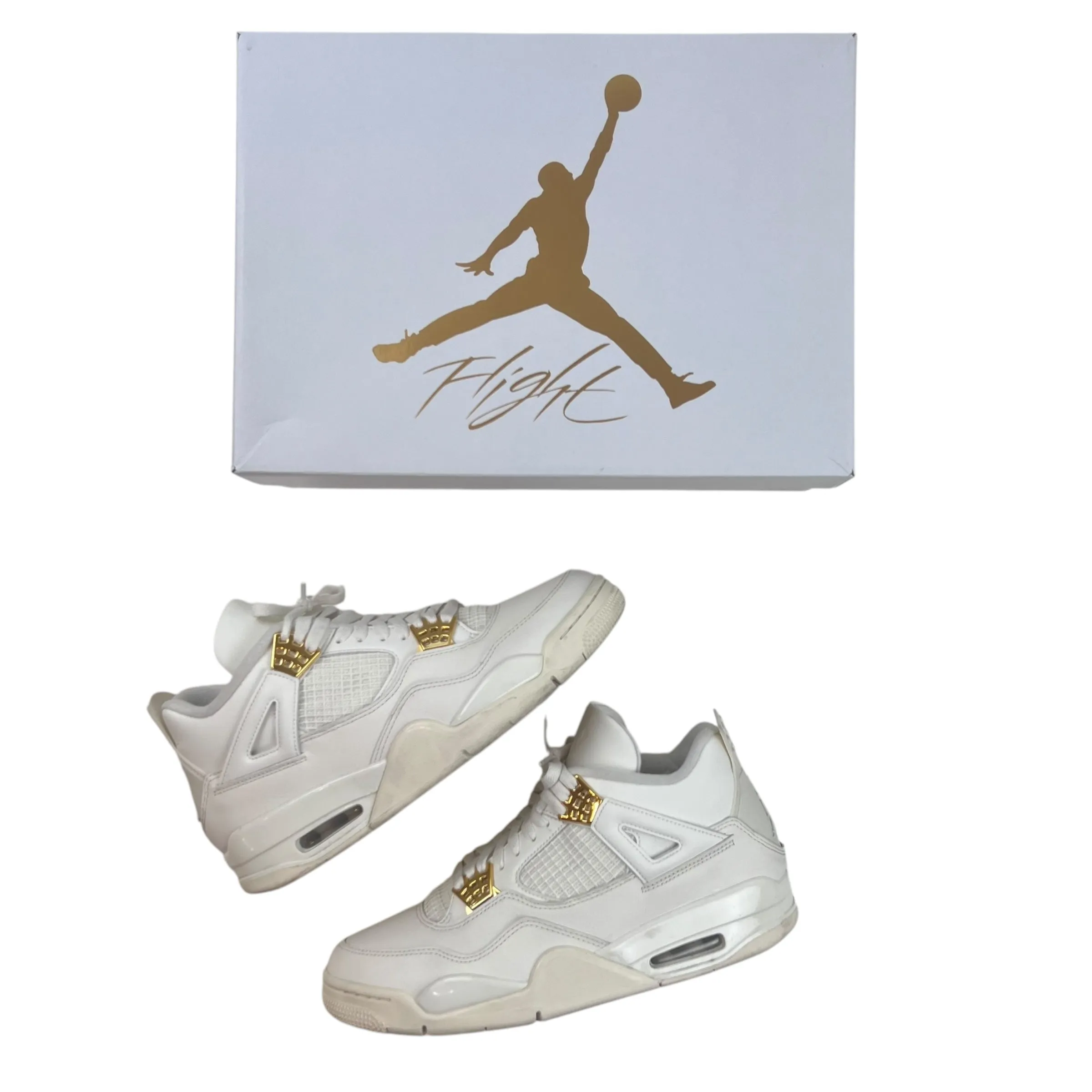 Jordan 4 Retro Metallic Gold (Women’s) (Used)