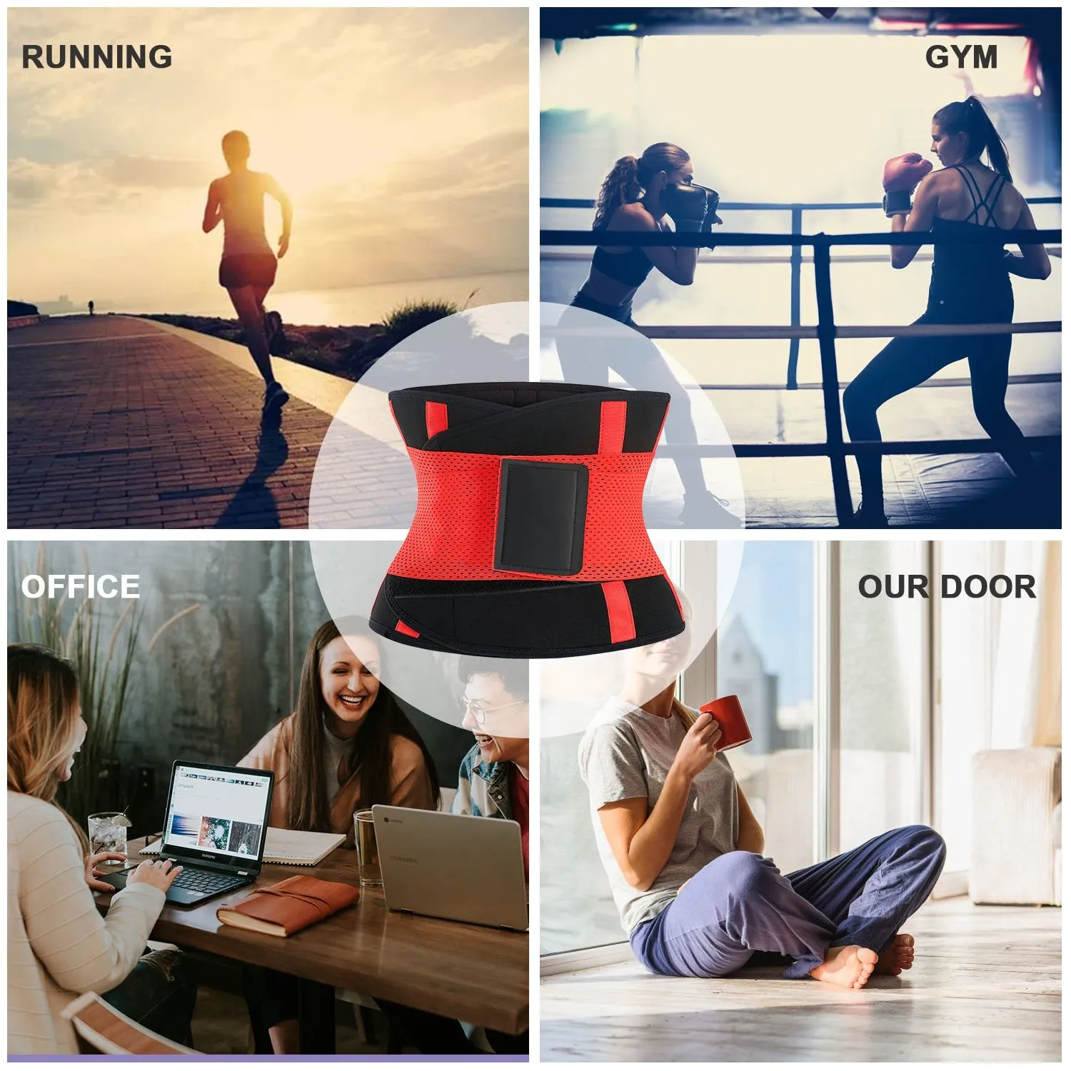 Junlan Workout Sweat Waist Trainer Sauna Belt