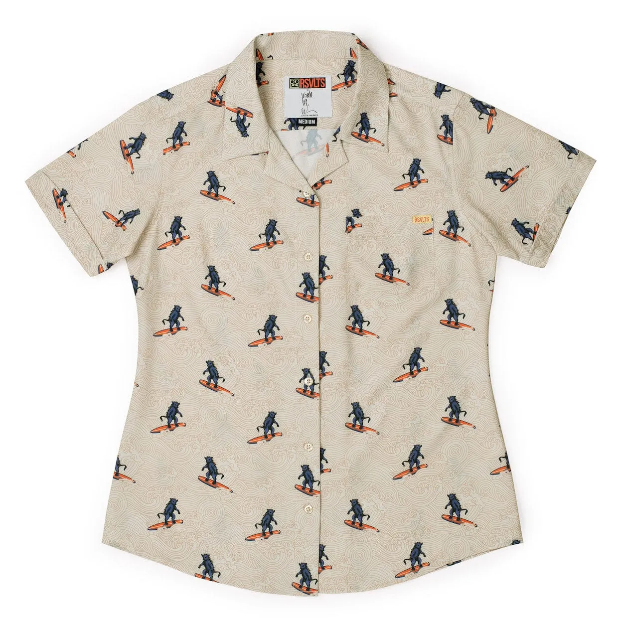 Justin Warner "Surf ‘n’ Turf" – Women's KUNUFLEX Short Sleeve Shirt