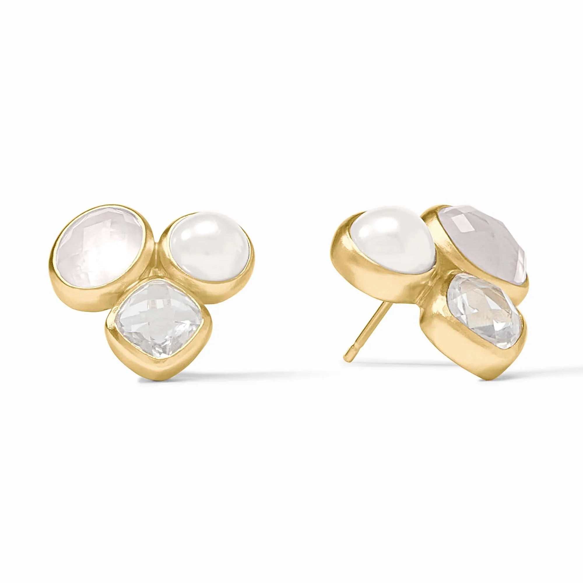 Kaleidoscope Statement Stud - Iridescent Clear Crystal