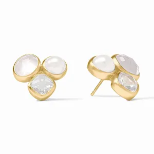 Kaleidoscope Statement Stud - Iridescent Clear Crystal