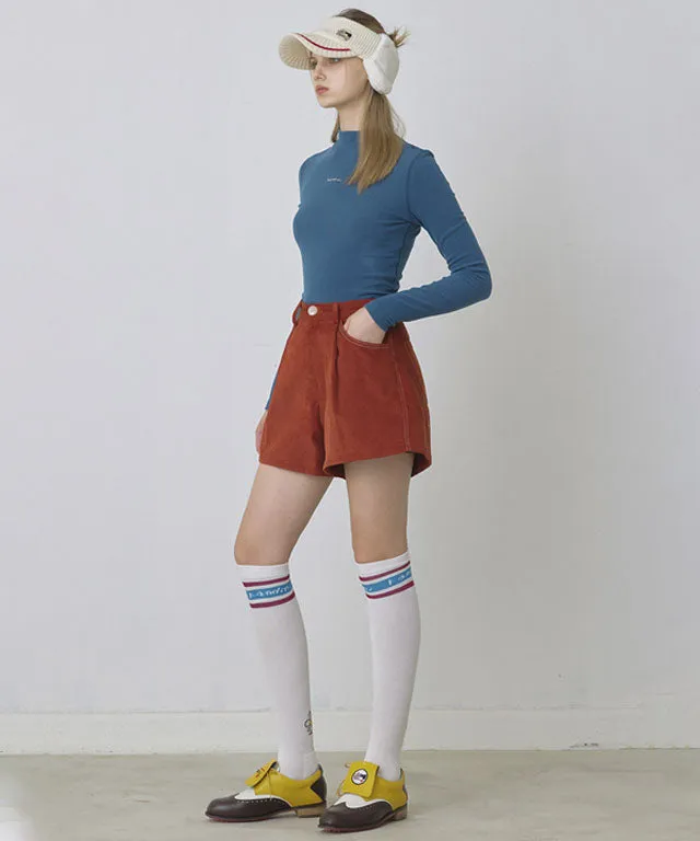KANDINI Warm High-neck T-Shirt - Blue