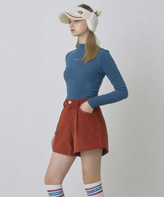 KANDINI Warm High-neck T-Shirt - Blue