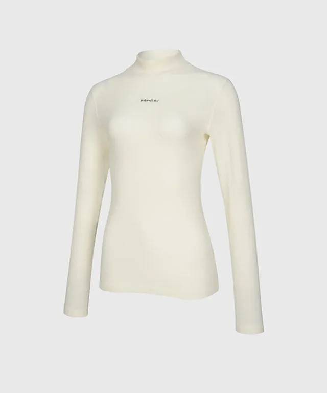 KANDINI Warm High-neck T-Shirt - Ivory