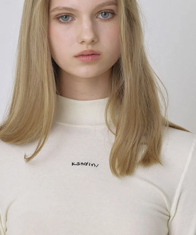 KANDINI Warm High-neck T-Shirt - Ivory