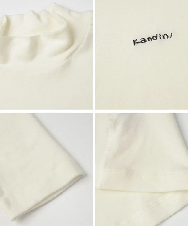 KANDINI Warm High-neck T-Shirt - Ivory