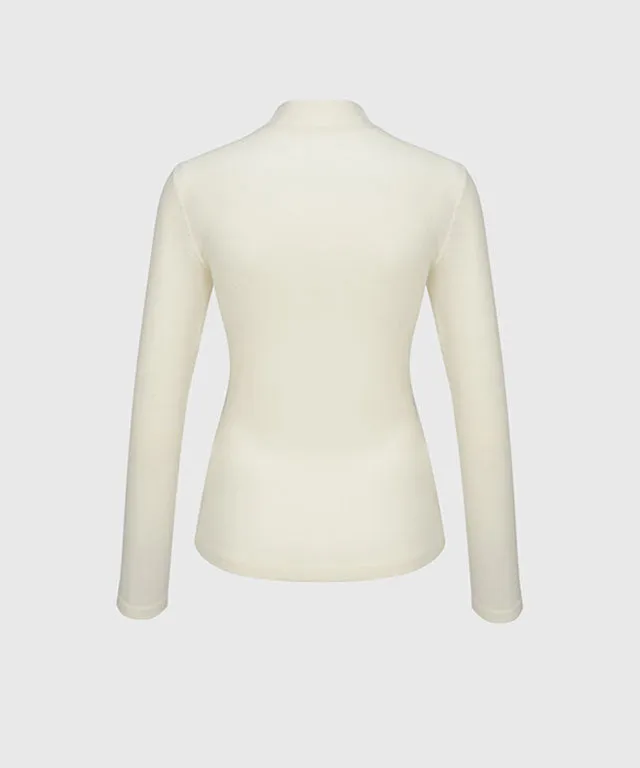 KANDINI Warm High-neck T-Shirt - Ivory
