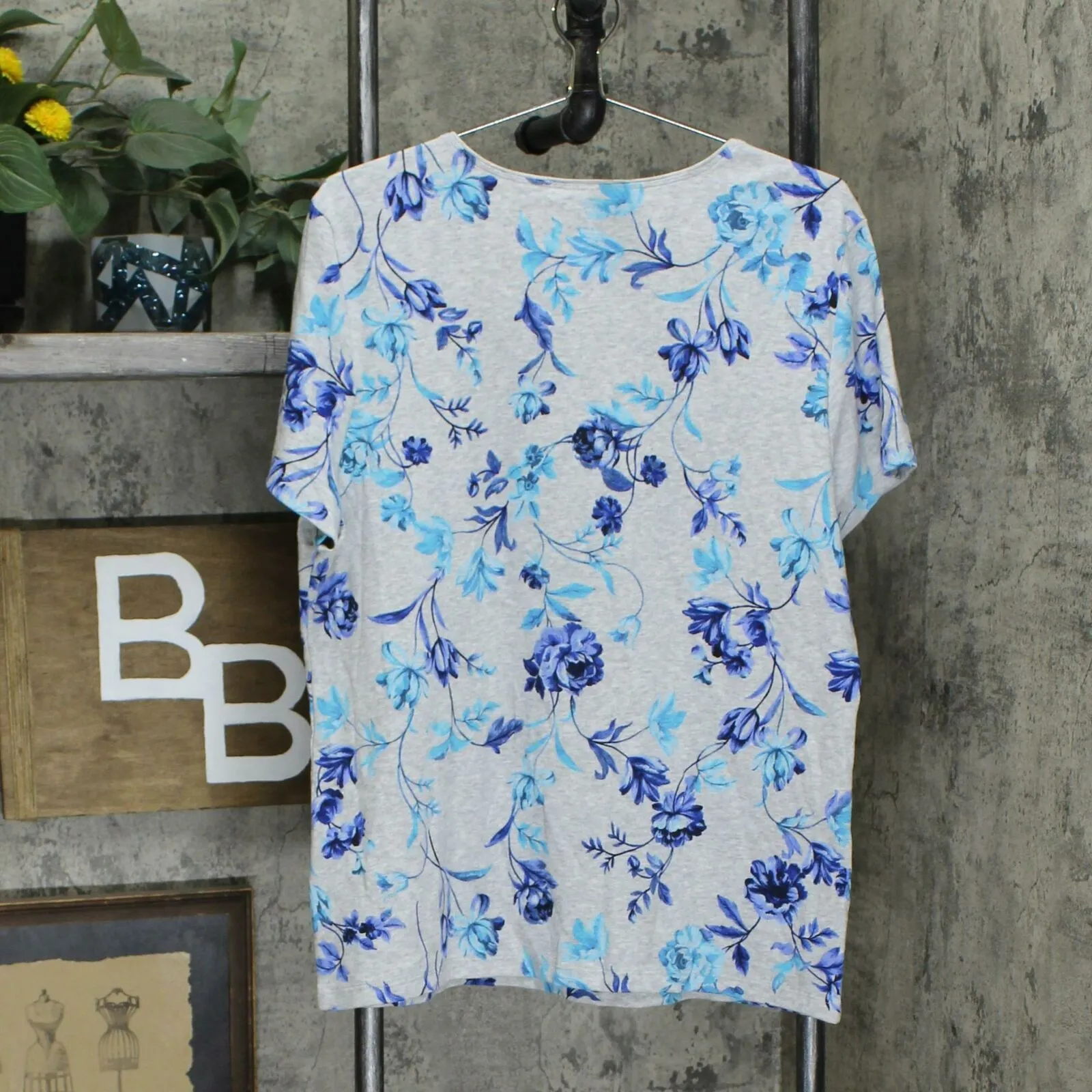 Karen Scott Women's Floral Garden Gift Knit Top