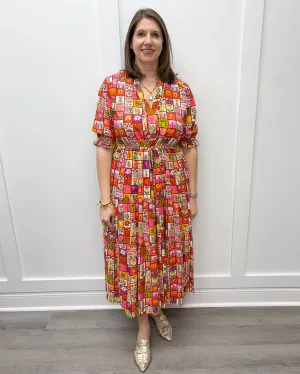 Kayley Midi - Floral Motif