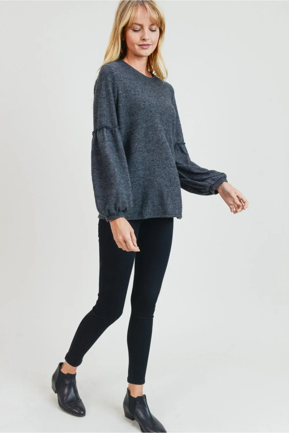 Keep Things Simple Long Sleeve Top