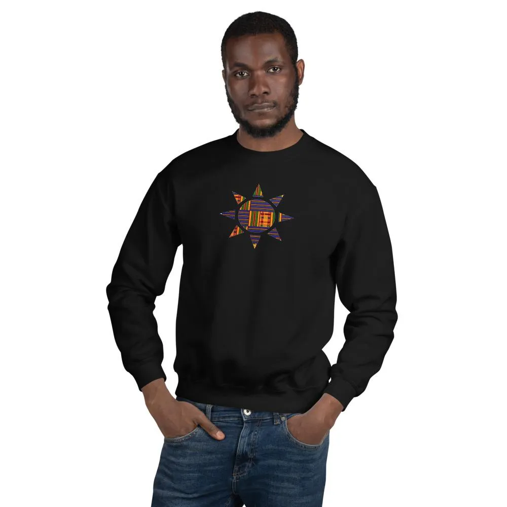 Kente Sun African Print Unisex Sweatshirt