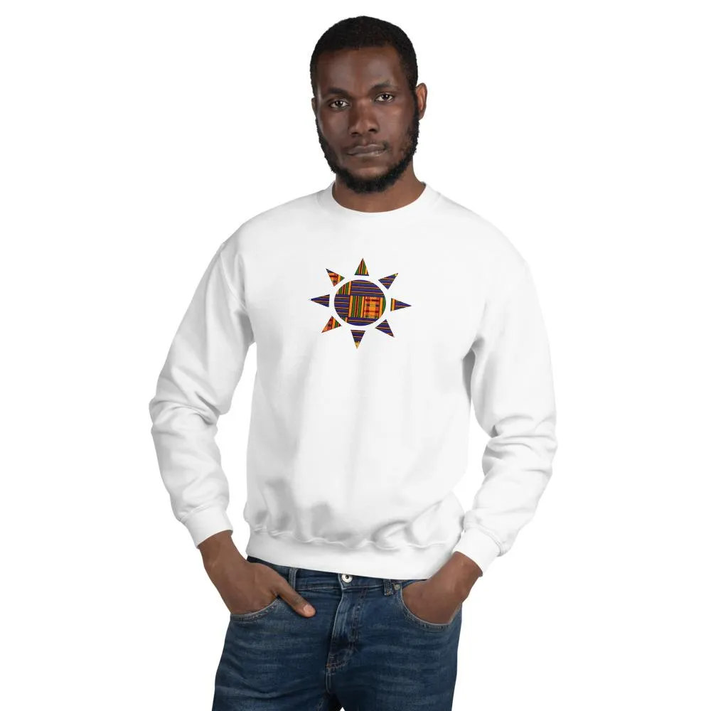 Kente Sun African Print Unisex Sweatshirt