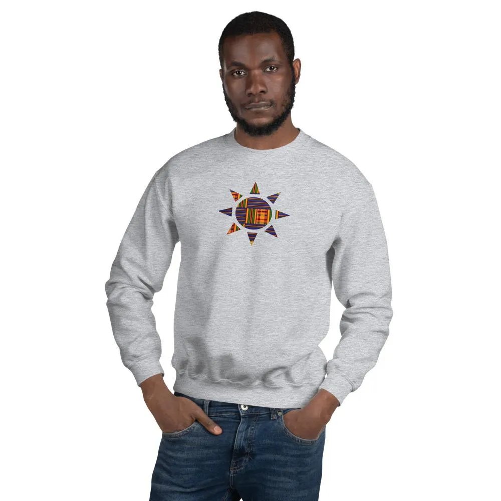 Kente Sun African Print Unisex Sweatshirt