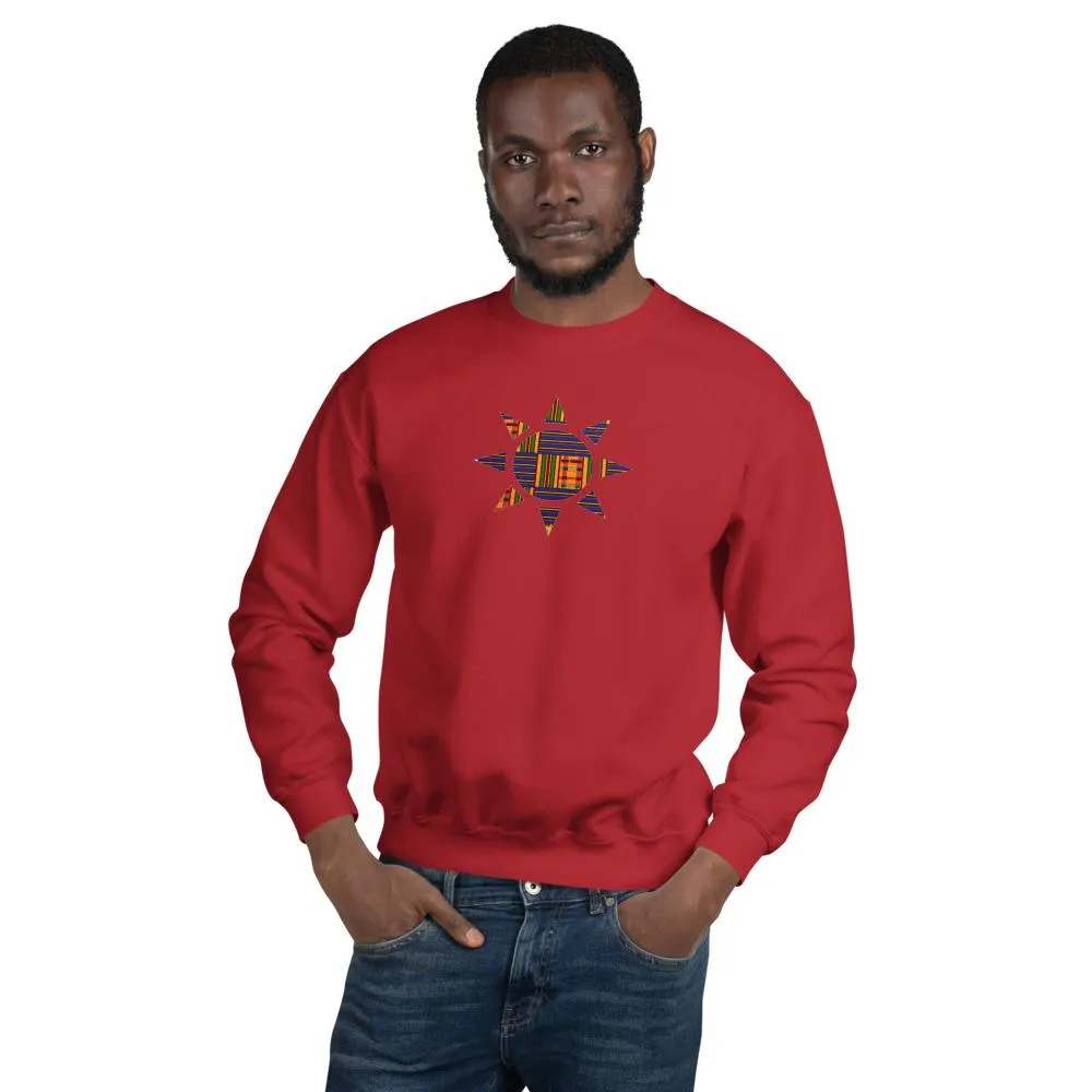 Kente Sun African Print Unisex Sweatshirt