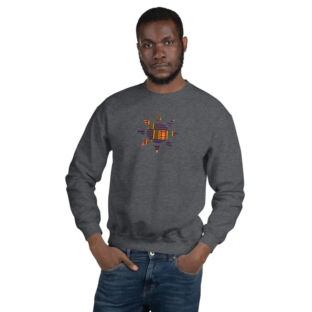 Kente Sun African Print Unisex Sweatshirt