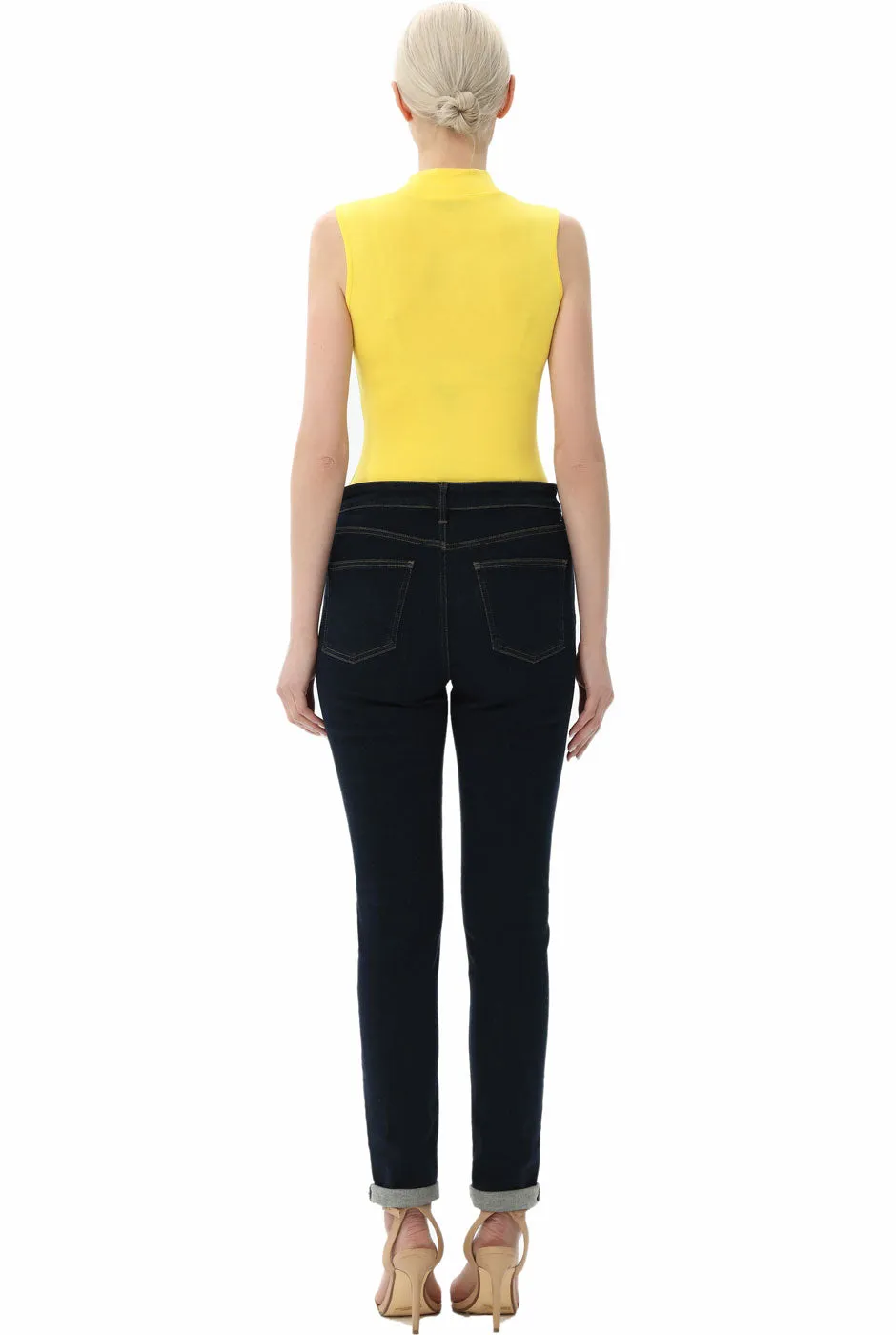 Kimi   Kai Women's Turtleneck Sleeveless Bodysuit