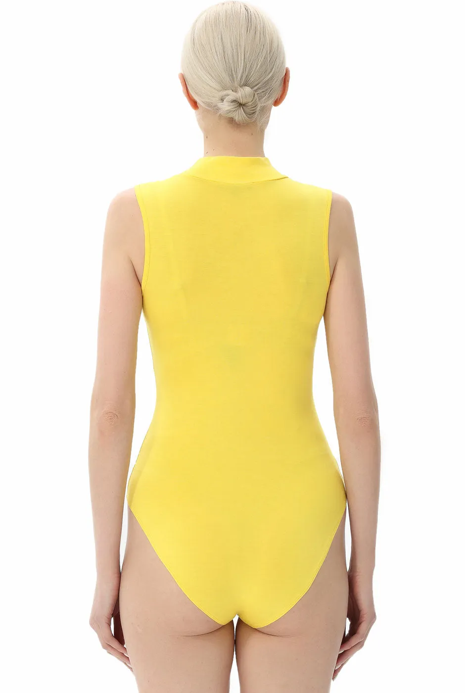 Kimi   Kai Women's Turtleneck Sleeveless Bodysuit