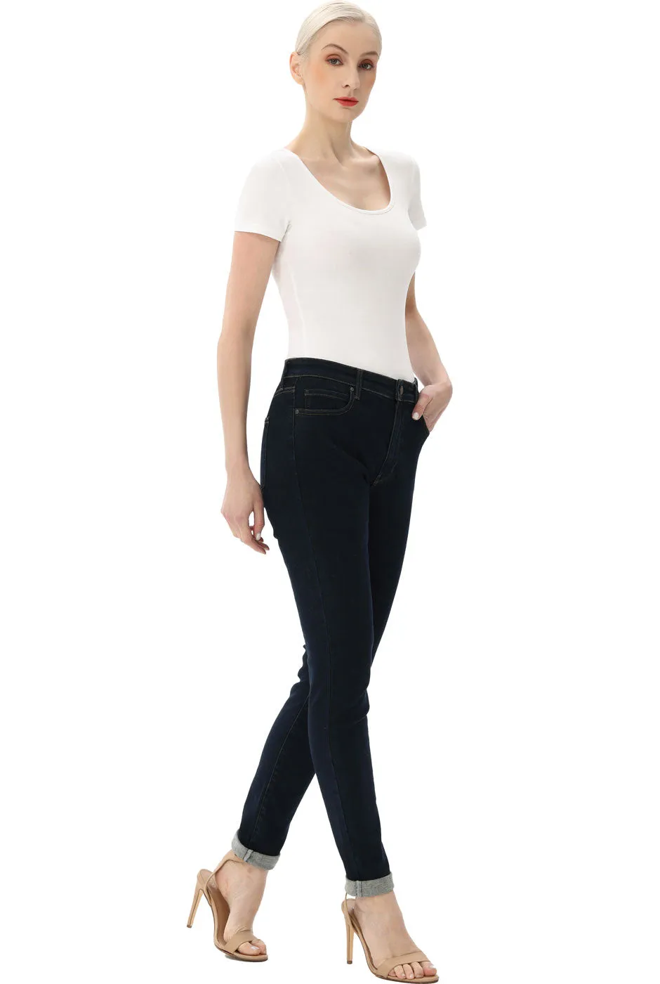 Kimi   Kai Women's U-Neck Basic Bodysuit