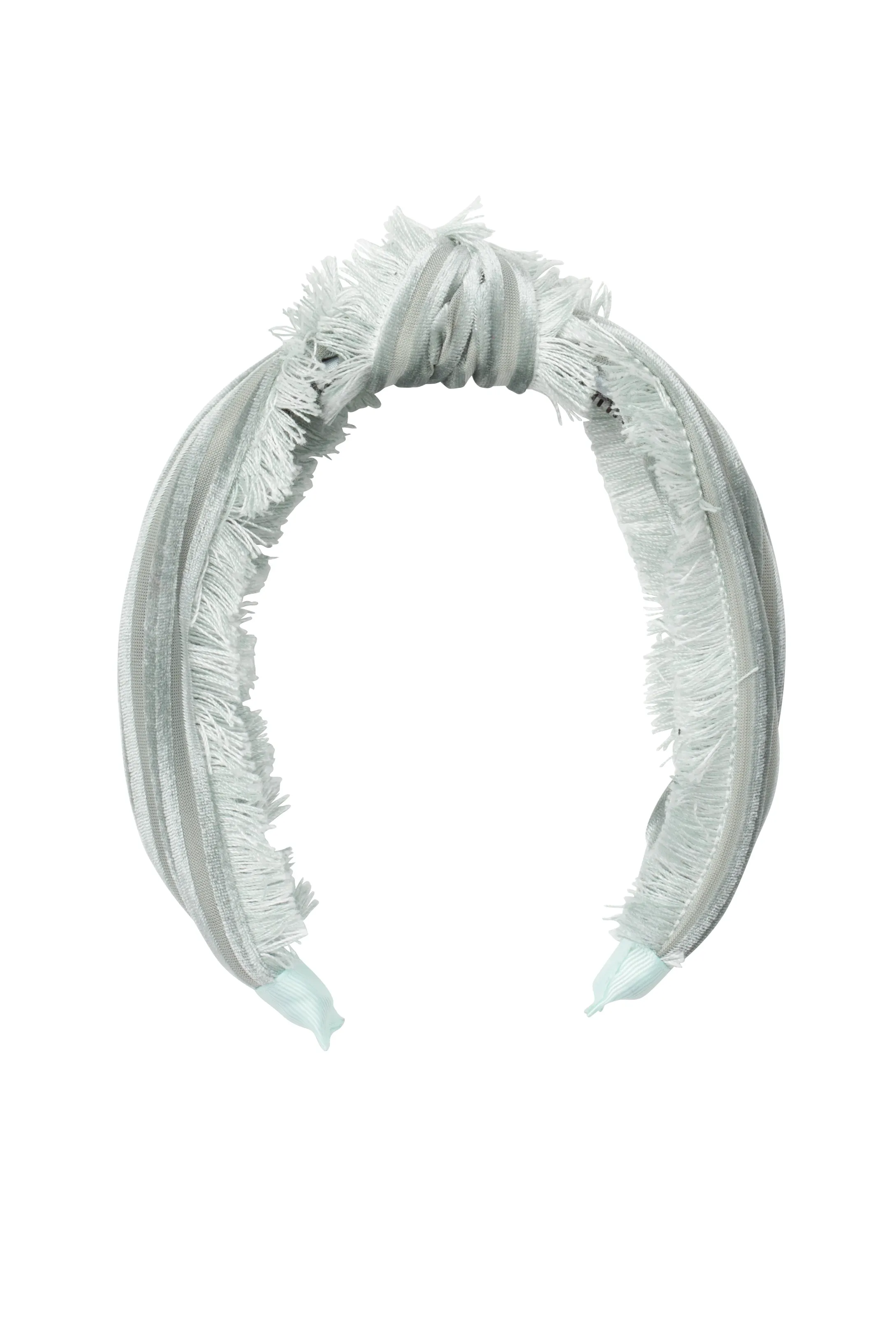 Knot Fringe Headband - Mint Green