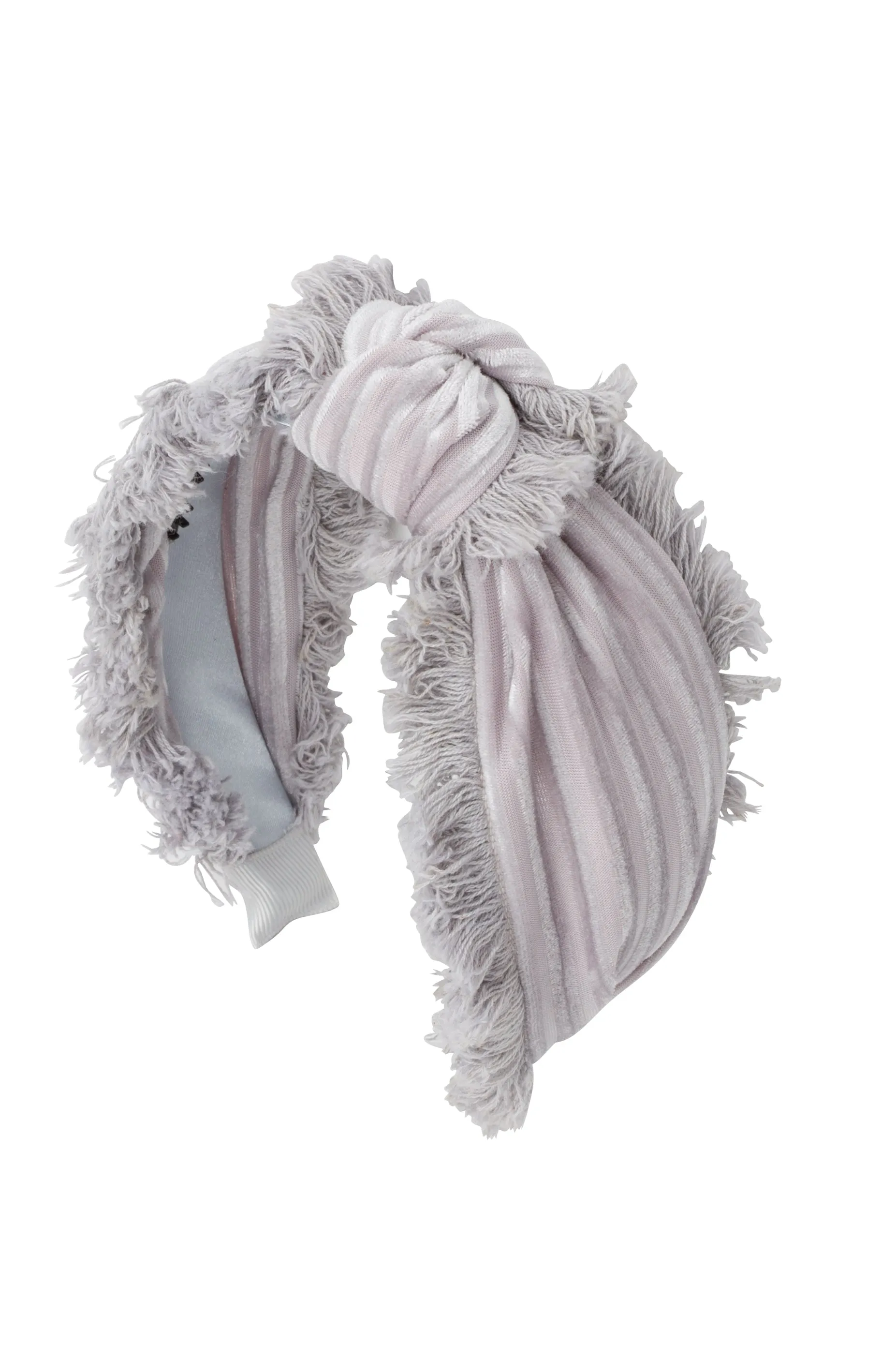Knot Fringe Headband - Silver
