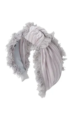 Knot Fringe Headband - Silver