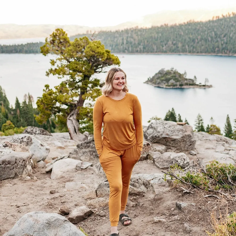 Kyte Baby Women's Jogger Pajama Set (Marigold) - FINAL SALE