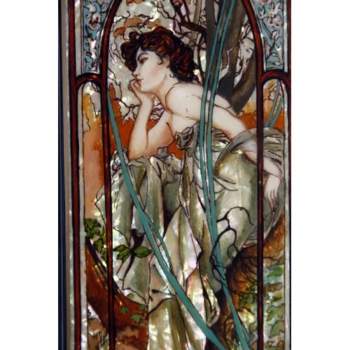 Lacquer Box Evening Contemplation Inspired by Mucha