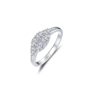 Lafonn Simulated Diamond Cluster Engagement Ring R0534CLP