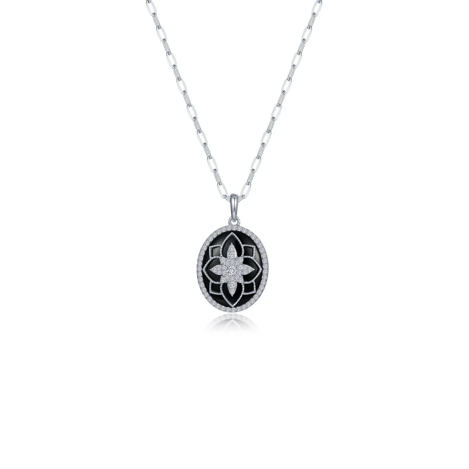 Lafonn Simulated Diamond Dolly Pendant Necklace P0325OXP20