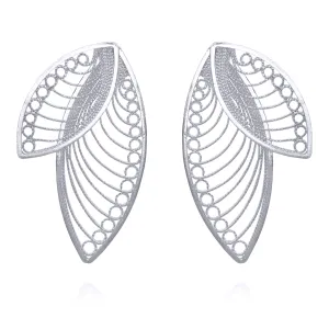 LAUREN SILVER MEDIUM EARRINGS FILIGREE