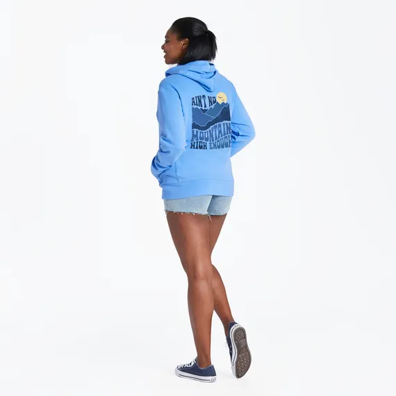 Life is Good Women's Ain't No Mountain High Enough Simply True Fleece Zip Hoodie