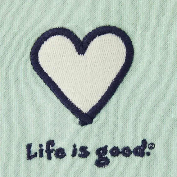 Life is Good Women's Heart Simply True Fleece Zip Hoodie