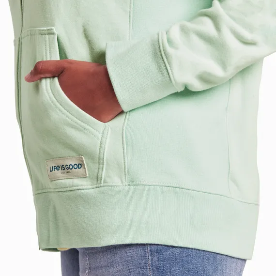 Life is Good Women's Heart Simply True Fleece Zip Hoodie