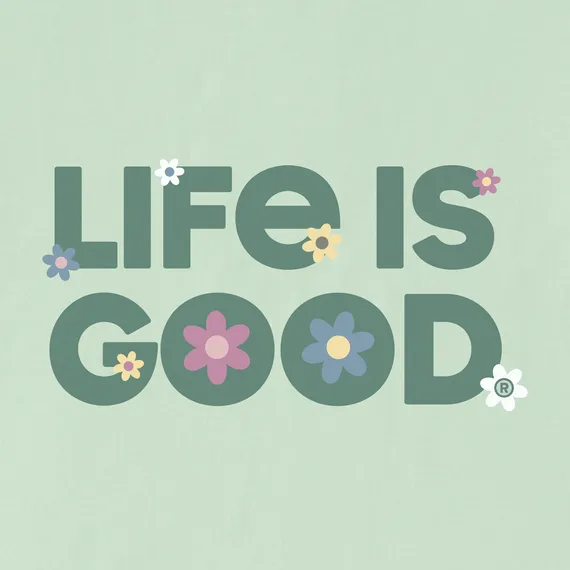 Life is Good Women's Life is Good Daisies Simply True Fleece Hoodie