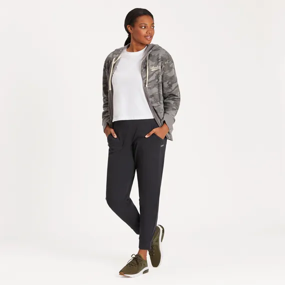 Life is Good Women's LIG Ballyard Distress Simply True Fleece Zip Hoodie