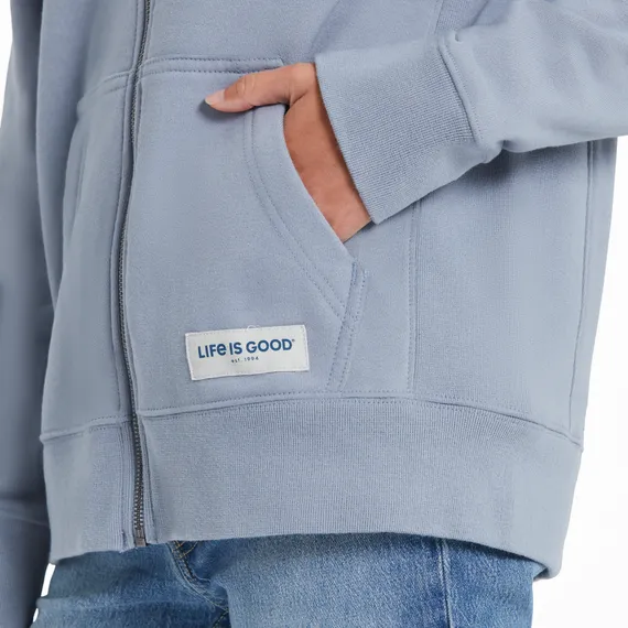 Life is Good Women's LIG Golden Landscape Simply True Fleece Zip Hoodie