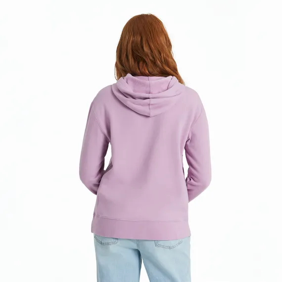 Life is Good Women's Retro Mountainscape Simply True Fleece Hoodie
