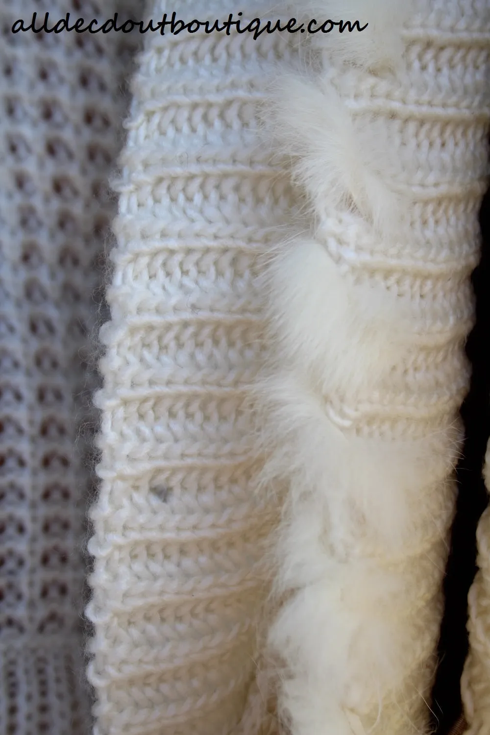Lily | Crochet Cream Sweater Cardigan