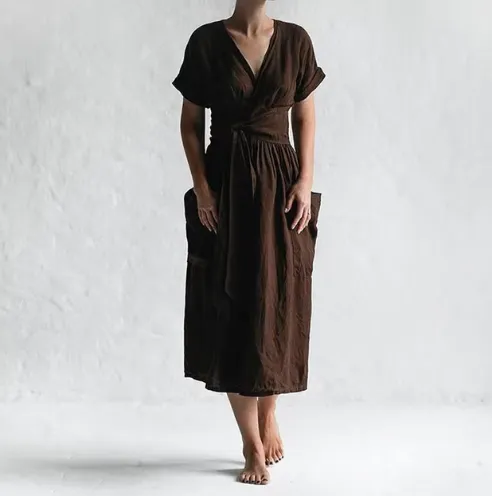 Linen Breeze™ | Women's Casual Linen Dress | Breathable Fabric, Relaxed Fit & Stylish Design