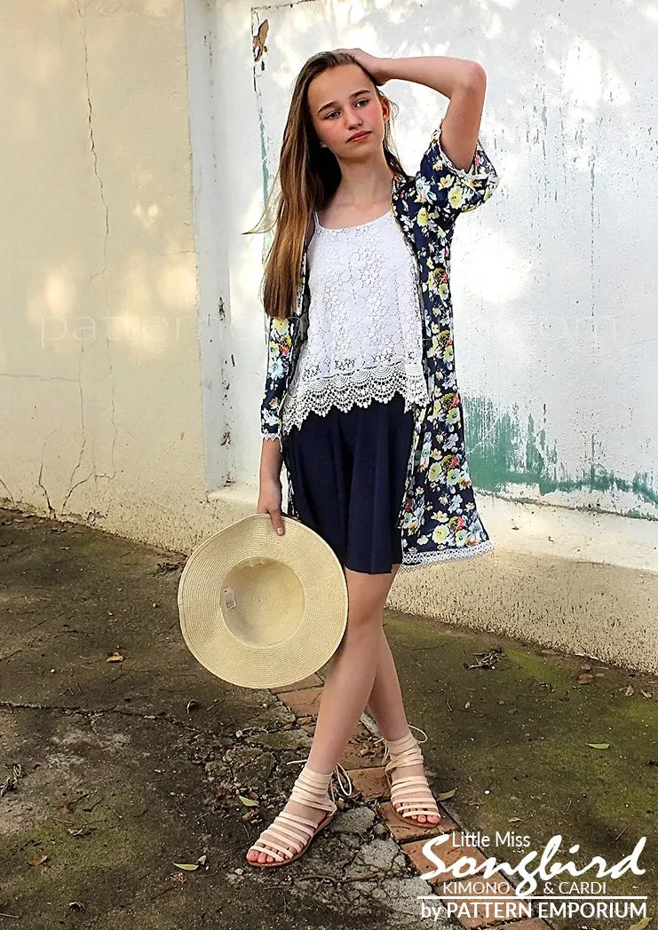 Little Miss Songbird | Duster & Cardi Sewing Pattern