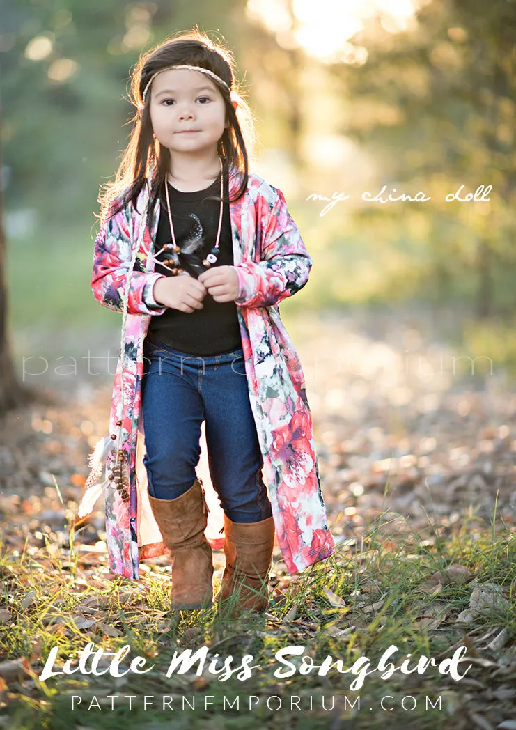 Little Miss Songbird | Duster & Cardi Sewing Pattern