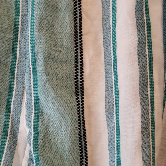 LOFT Beach Striped Frayed Drawstring Short XXL NEW