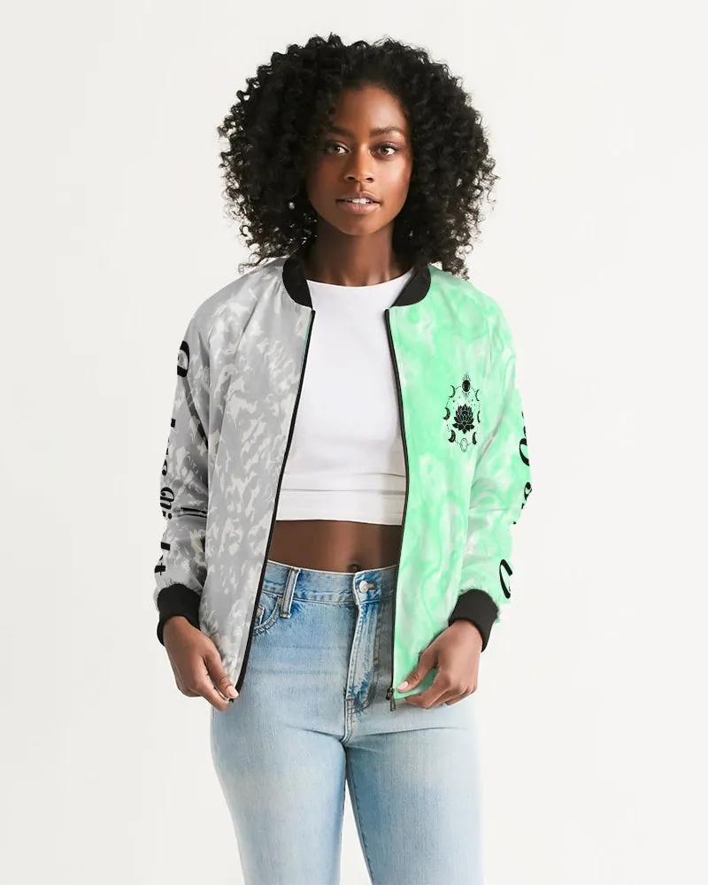 Lotus Night Women's Bomber Jacket
