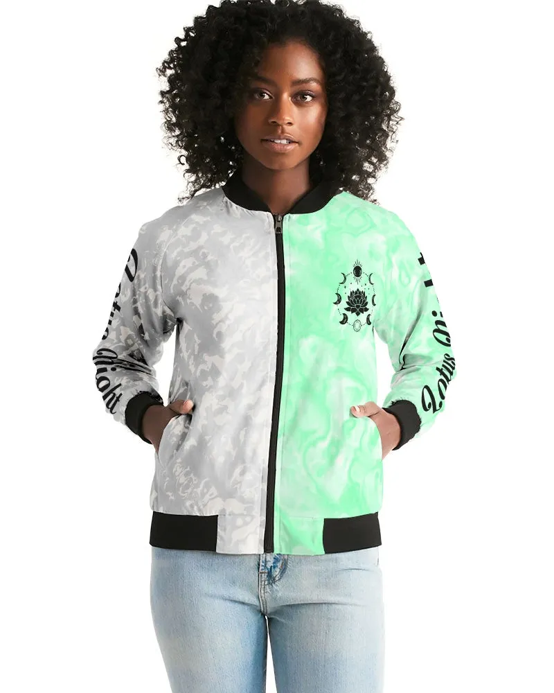 Lotus Night Women's Bomber Jacket