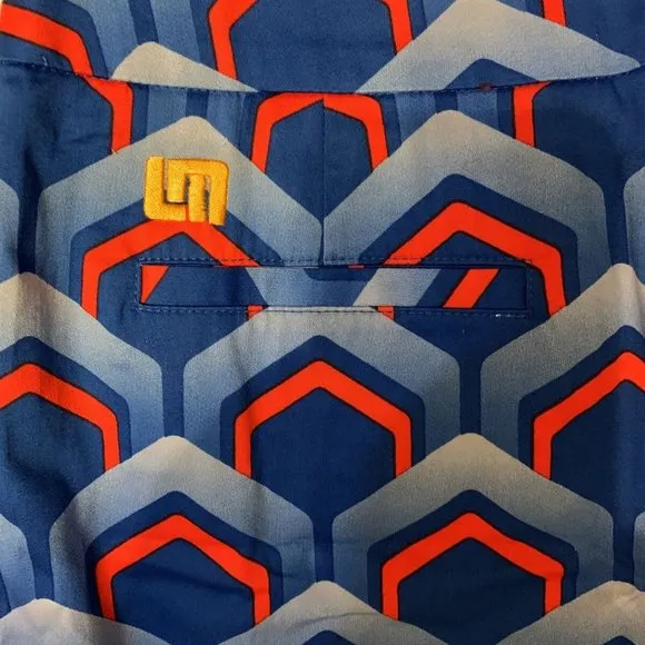 Loudmouth Golf NWT Blue/Red Lounge Lizard Golf Skort
