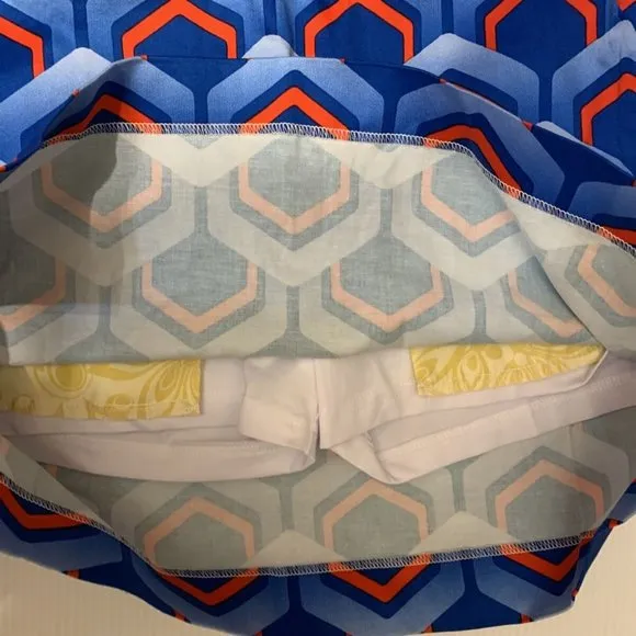 Loudmouth Golf NWT Blue/Red Lounge Lizard Golf Skort