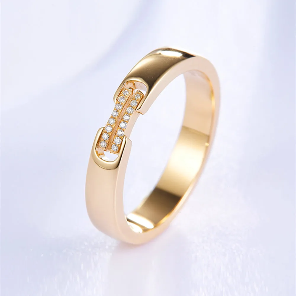 Love Link Diamond Wedding Ring Set
