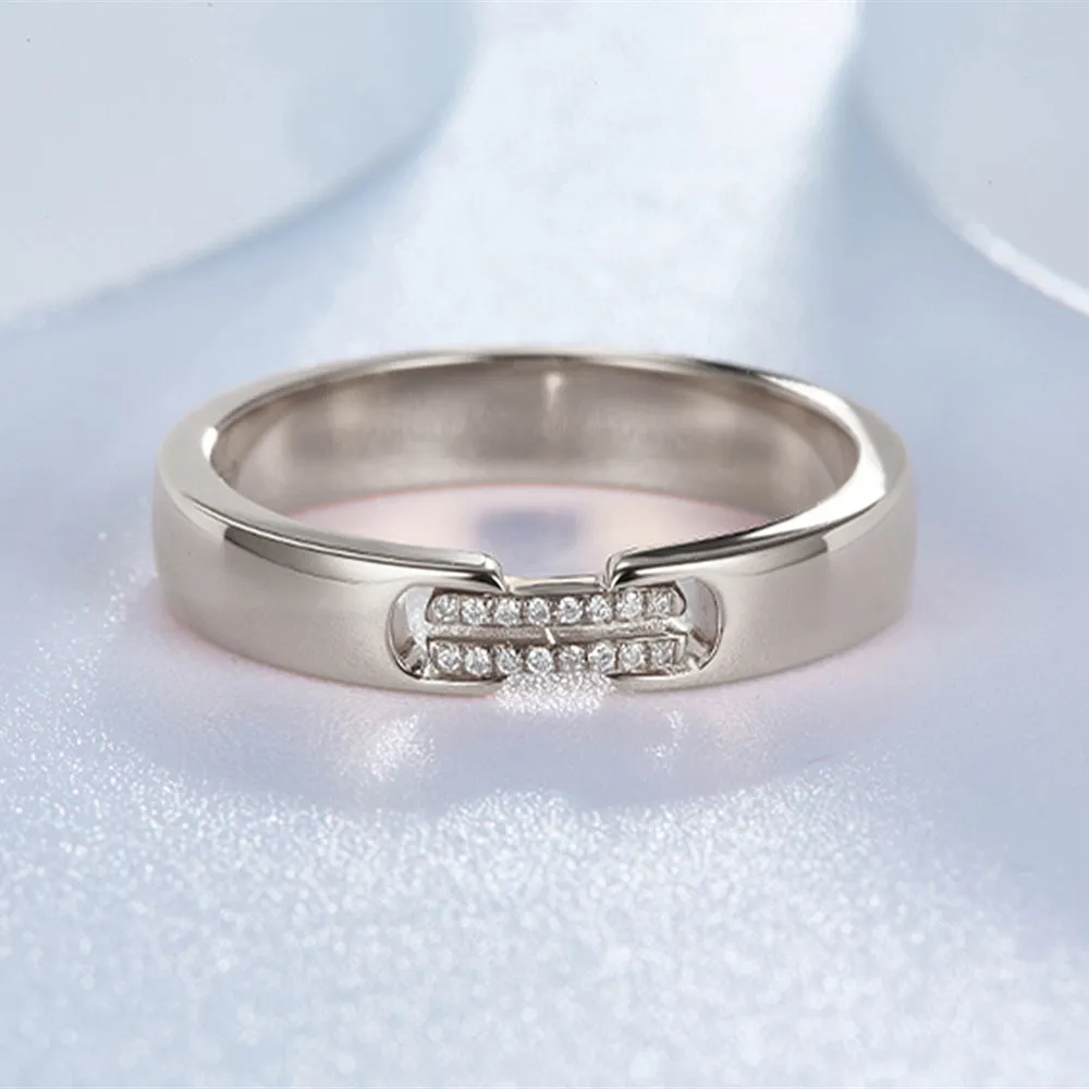 Love Link Diamond Wedding Ring Set