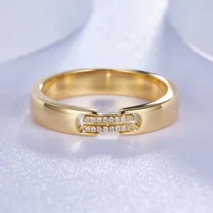Love Link Diamond Wedding Ring Set